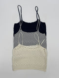Garlic Punched Knit Bustier