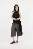 Half-high neck knit halter top
