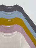 Weekly Tencel See-through Long Sleeve T-shirt