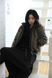 Paul Leather Line Fur Jacket