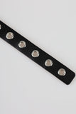 Eyelet cowhide belt