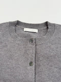 Ciel round button-up cardigan