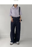 [unisex/non-fade] Selvedge Wide Denim PT