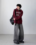 Beryl Gray Wide Denim