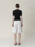 [Premium] Smith Color Matching Short Sleeve Knit