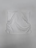 Shirred Ribbed Layered Tube Top