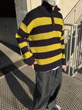 KL Stripe Button Knit