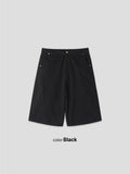 Mauve Embroidered Pocket Bermuda Shorts