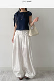 Harem Strap Balloon Fit Wide Pants