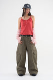 Kitsch button sleeveless
