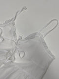 Frilled See-through Layered Bustier