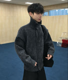 Meno High Neck Polar Knit Cardigan