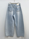516 Washed Wide Denim Pants