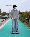 Unbalanced Balloon Denim Pants