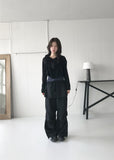 RIBBON SHEER HOODIE