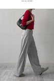 Marl Nylon Wide Slacks