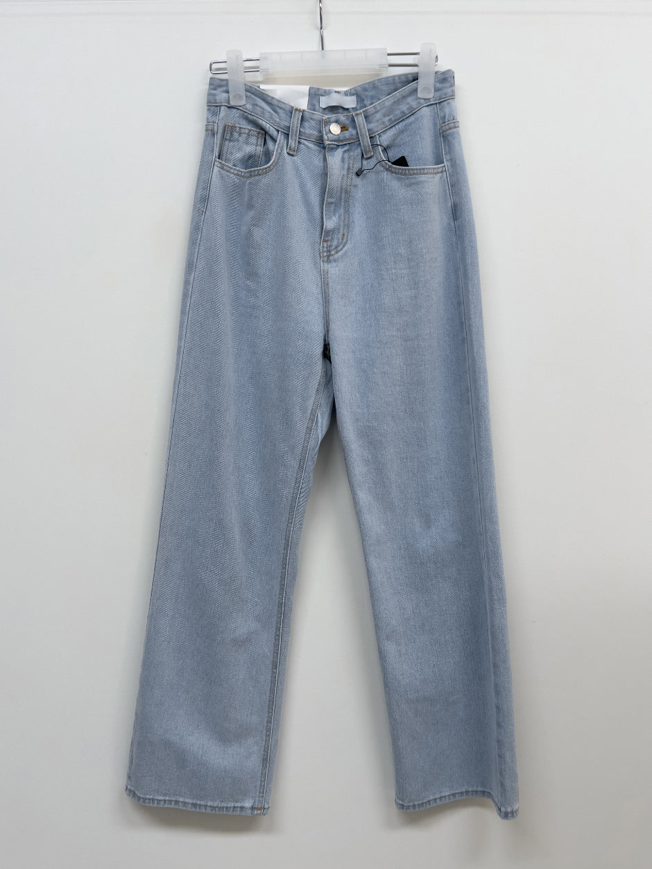 【INCHANT ME】601 High waist straight fit denim pants INCHANT ME(インチャントミー) - 601ハイウエストストレート