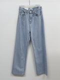 601 High waist straight fit denim pants