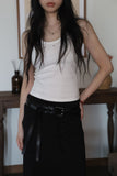 Tie banding long skirt