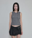 Crinkled Sleeveless