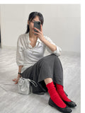 Button One-Shoulder Ribbed Vest