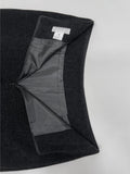 Velour H-line long skirt