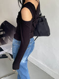 Athens Ribbed Slit T-shirt