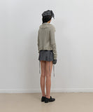 Tassel Collar Knit Cardigan