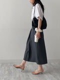 [Summer ver.] Pencil pleated long skirt