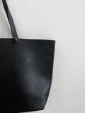 Big square leather bag