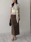 Cutting Yoru Wrap Blouse