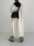 [unisex] Deep Slit Overfit Double Long Coat
