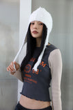 Angora ear beanie