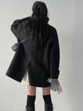 [wool 70%/handmade] May Double Half Coat