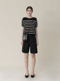 [Premium] Whole Garment Julie Dangara Short Sleeve Knitwear