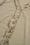 Peaky Ruffle V-neck Cardigan