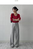 [Planning] Linen Viscose U-neck Knit