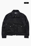 Beton coated suede jacket