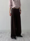 Launer Pocket Two-Tuck Wide Slacks