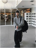 Meliou Crop Knit Hood Zip-Up