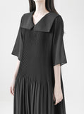 Romel Chiffon Pleated One Piece