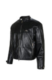 LEATHER BIKER JACKET