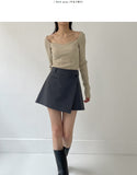 Tours Unbalanced Mini Skirt