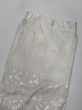 Jacquard Satin H-Line Long Skirt