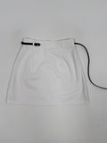 [Belt SET] Cotton A-line Mini Skirt