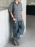 Scratch Damage Cargo Denim