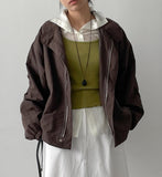 Ray Nylon Over Fit Bomber Jacket