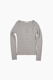 Scoop ribbed cardigan