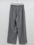 Color Matching Banding Stripe Wide Slacks