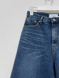 525 Cat Washing Bermuda Wide Denim